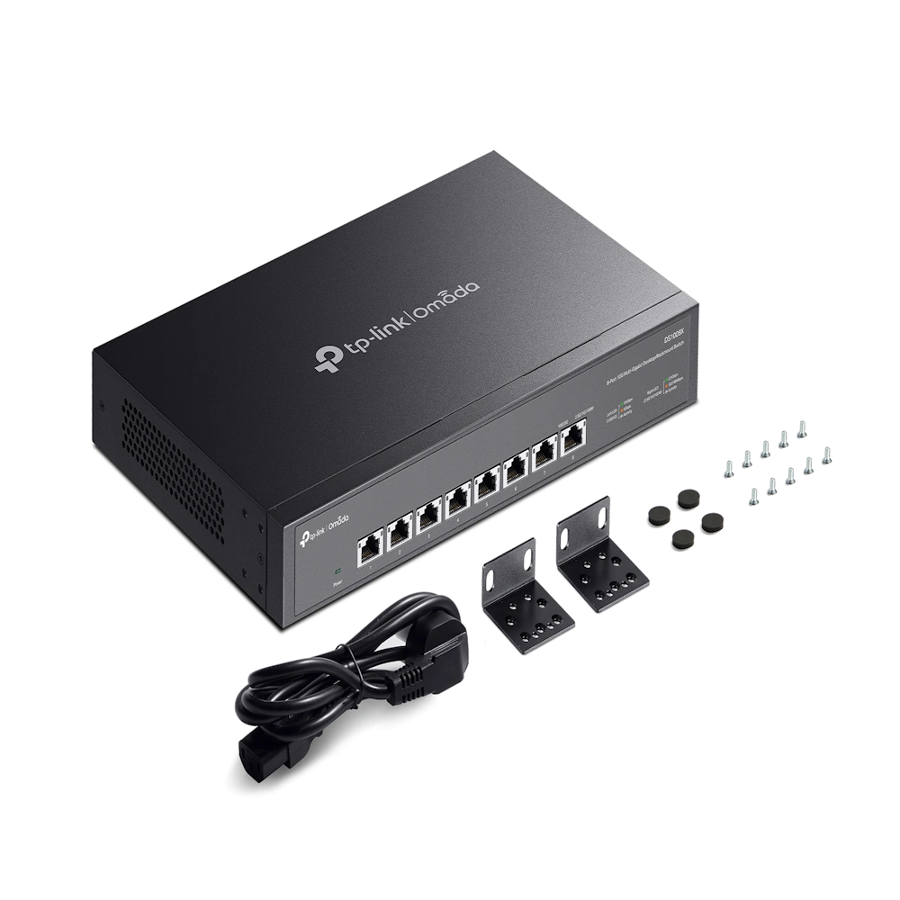 מתג לא מנוהל 8X10G פורטים DS1008X מבית TP-LINK