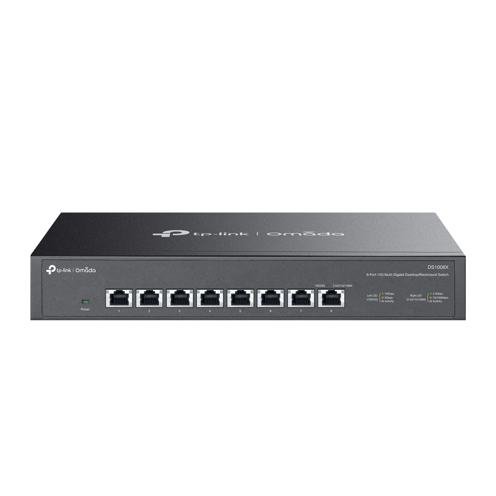 מתג לא מנוהל 8X10G פורטים DS1008X מבית TP-LINK