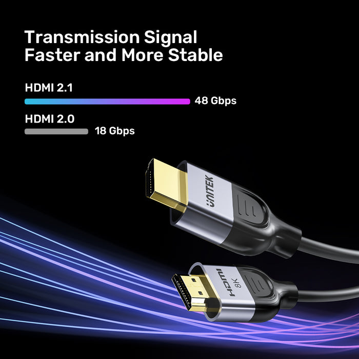 כבל 3 מטר Gaming 8K@60Hz HDMI 2.1 Cable