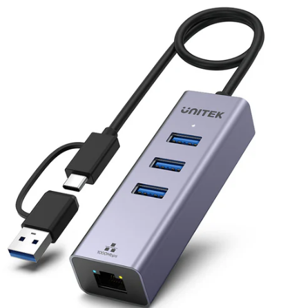 רכזת Ethernet 4 ב-1 UNITEK Y-3088B