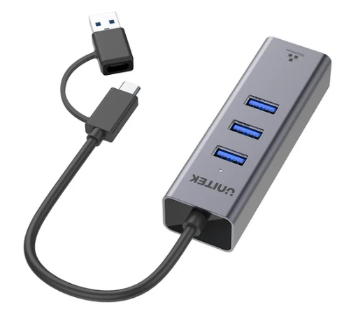 רכזת Ethernet 4 ב-1 UNITEK Y-3088B
