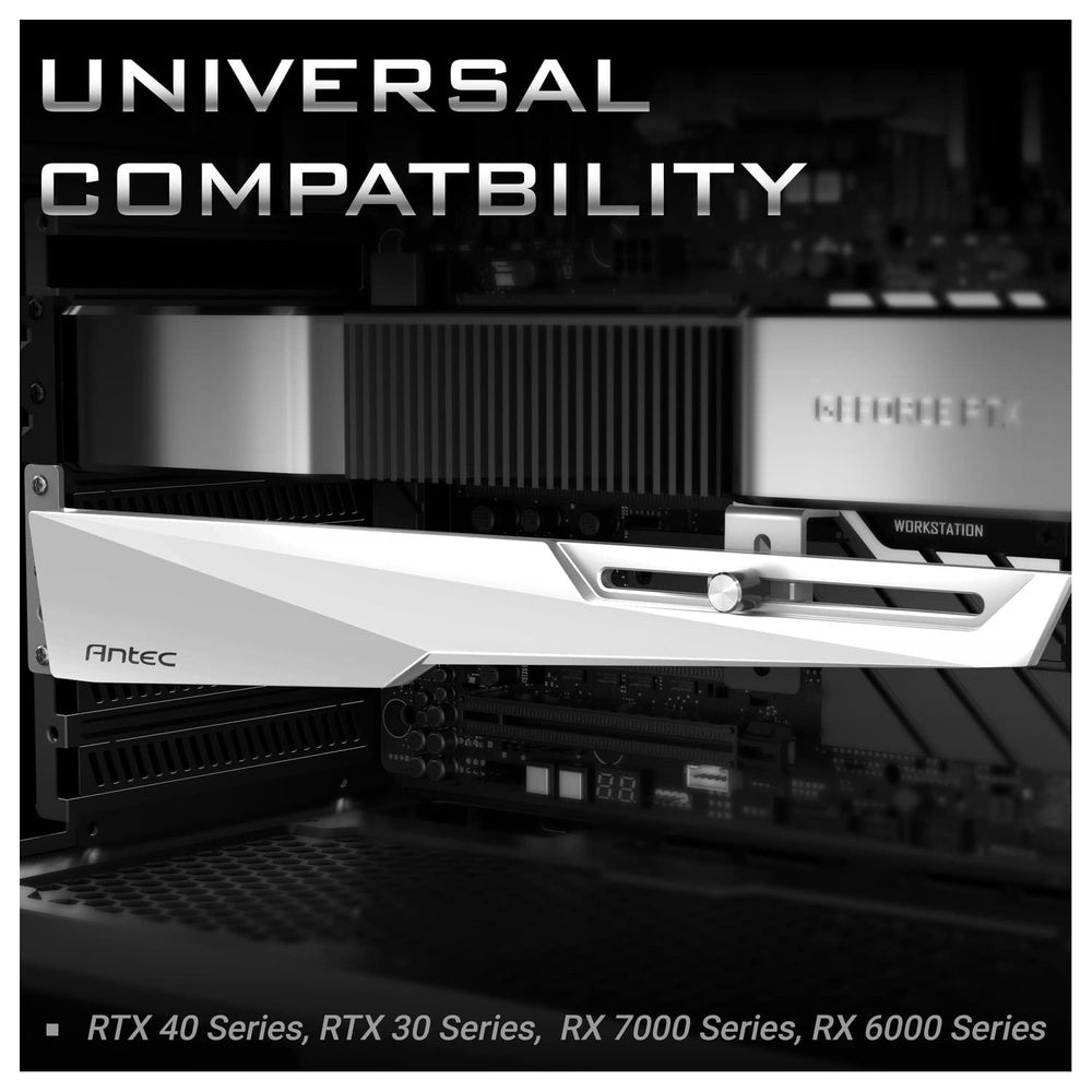 תומך לכרטיסי מסך ANTEC GPU Support Dagger White – Powercon