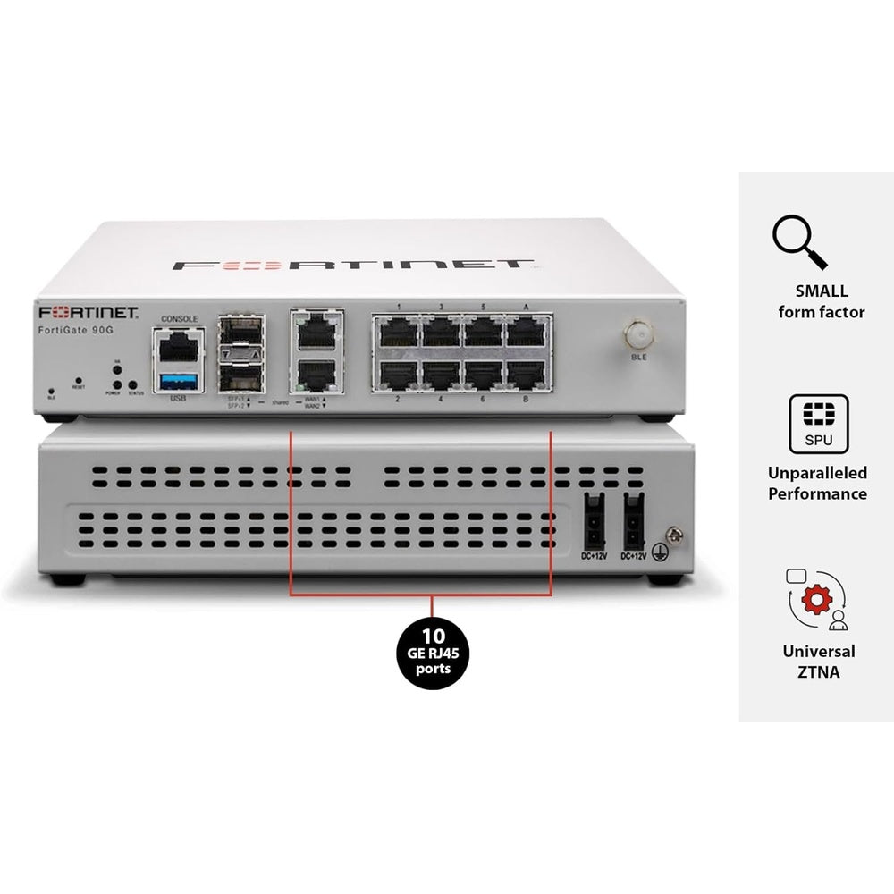 באנדל מכשיר ושירות Fortigate-90G Plus 3Y FortiCare Prem and UTP – Powercon