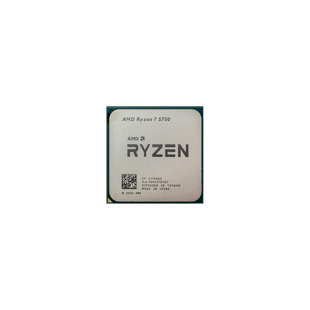 מעבד AMD R7 5700 BOX With Fan 8 Cores 16 Threads Unlocked no GPU – Powercon