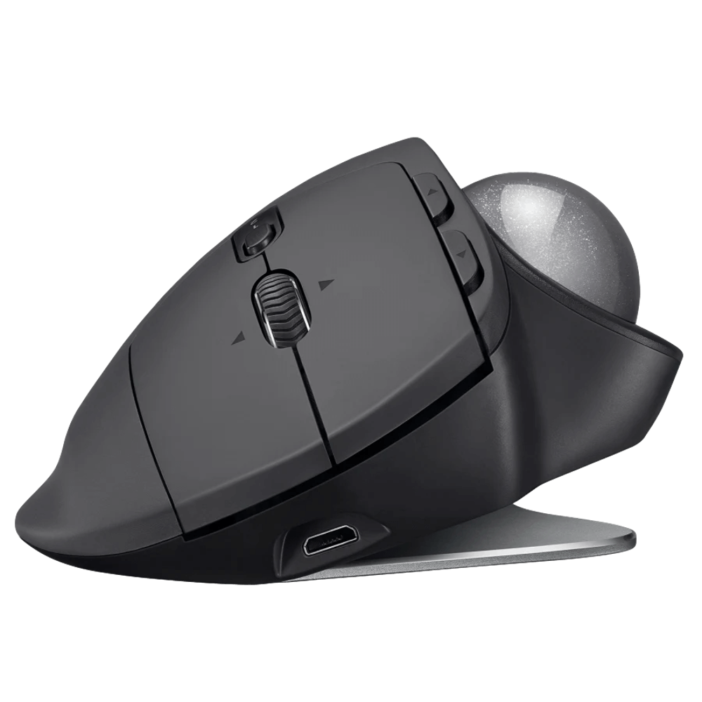 עכבר אלחוטי Logitech MX Ergo בצבע שחור