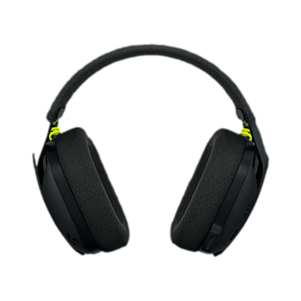 אוזניות אלחוטיות בצבע שחור דגם Logitech G435 Wireless