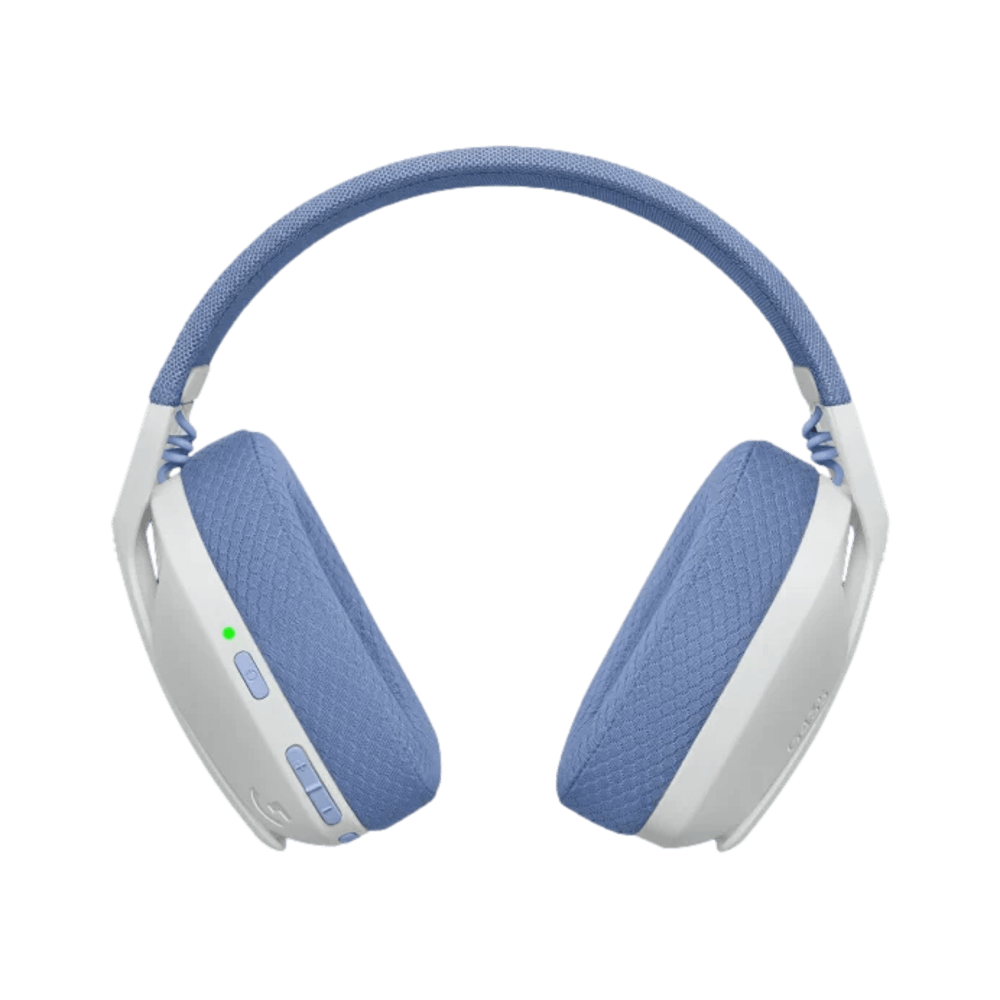 אוזניות אלחוטיות בצבע לבן דגם Logitech G435 Wireless
