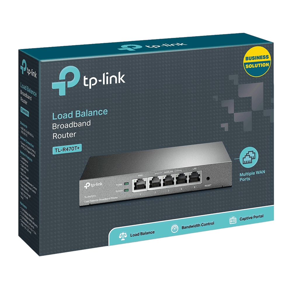 נתב Load Balance Broadband TL-R470T+ מבית TP-LINK