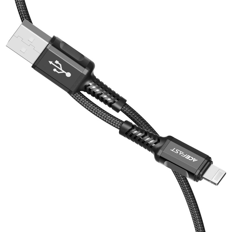 BC1-02 Usb-A to Lightning aluminum alloy charging data cable