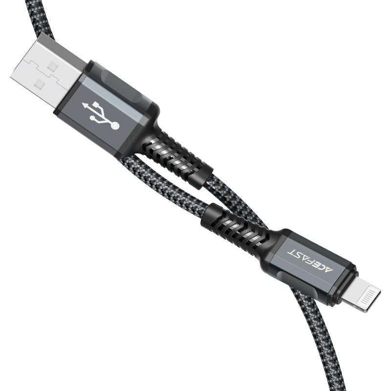 BC1-02 Usb-A to Lightning aluminum alloy charging data cable