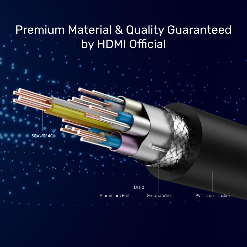 4k 60Hz Premium Certified HDMI 2.0 Cable With Ethernet C1049GB Series