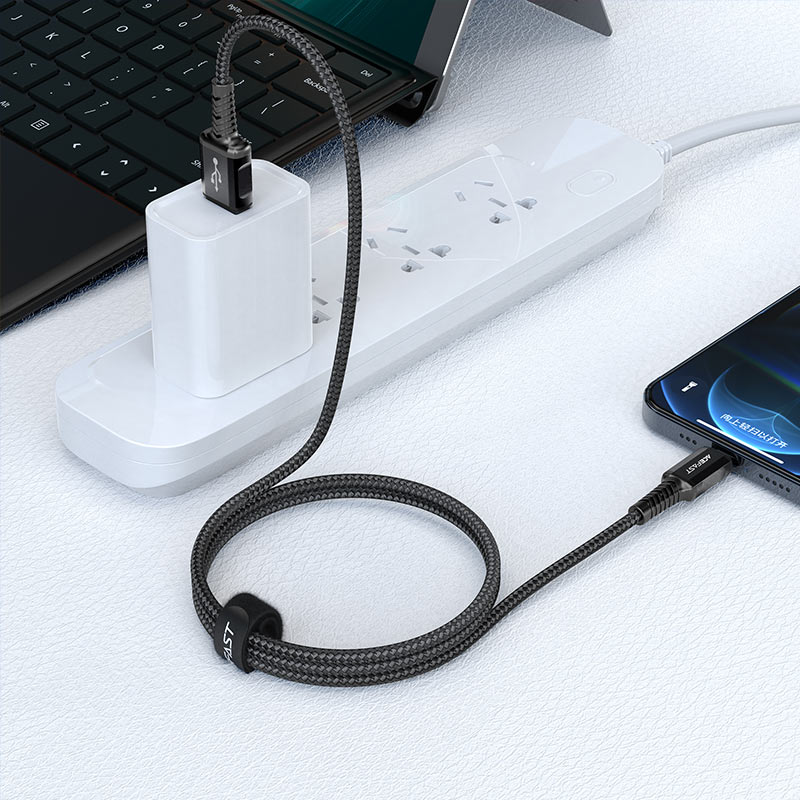 GC1-02 USB-A to Lightning aluminum alloy charging data cable