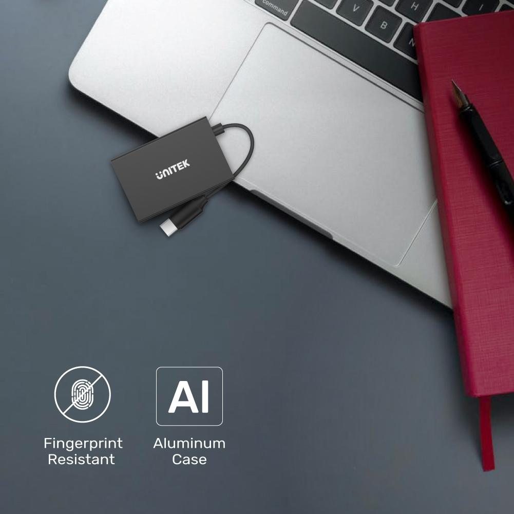 uHUB Q4 Advanced 4-in-1 USB-C Hub in 10Gbps H1302A