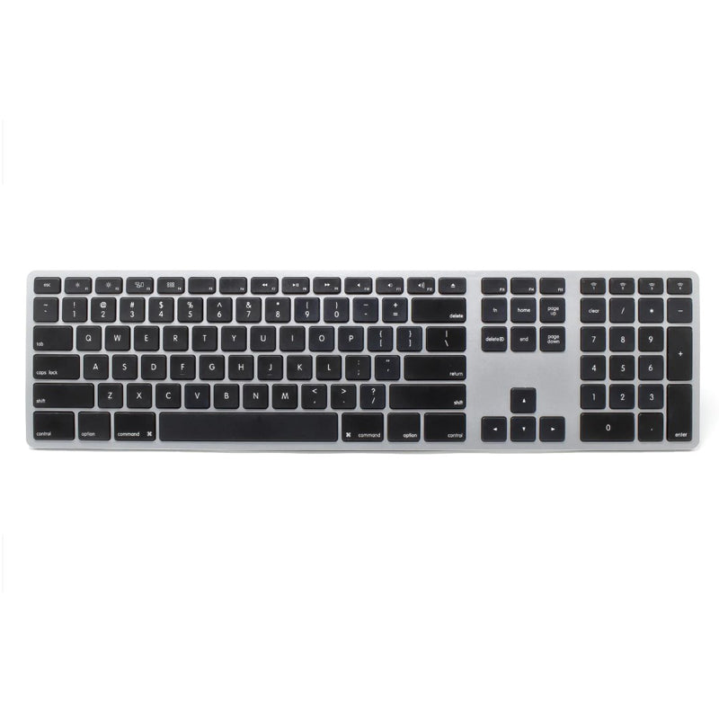 מקלדת עבור אפל מק אלחוטית Matias Wireless Aluminum Keyboard - Space Gray - mac keyboard
