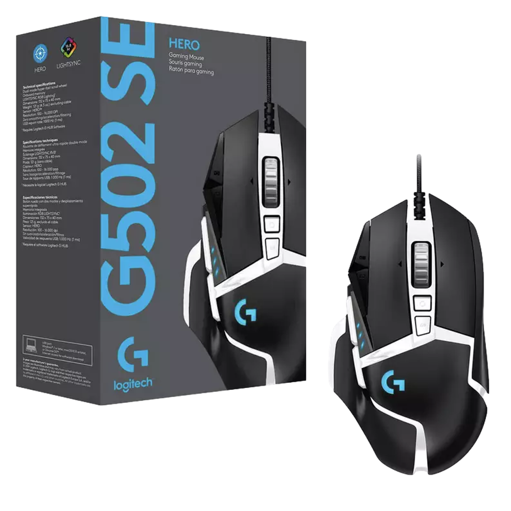 עכבר גיימינג דגם g502 se logitech