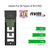 Unitek S1204B  מארז חיצוני לדיסק USB 3.1 TYPE C TO M.2 SSD PCIe/NVMe+sata
