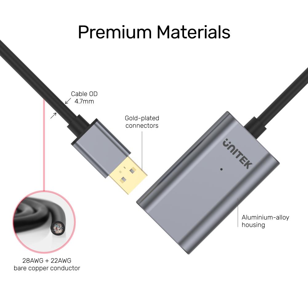 USB 2.0 Extension Cable over 10M Y-272