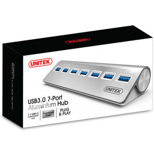 USB3.0 7-Port Aluminium Hub Y-3187