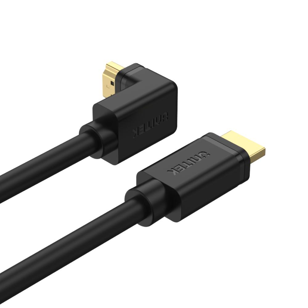 4k 60Hz High Speed HDMI 2.0 Right Angle 90° Cable Y-C1001