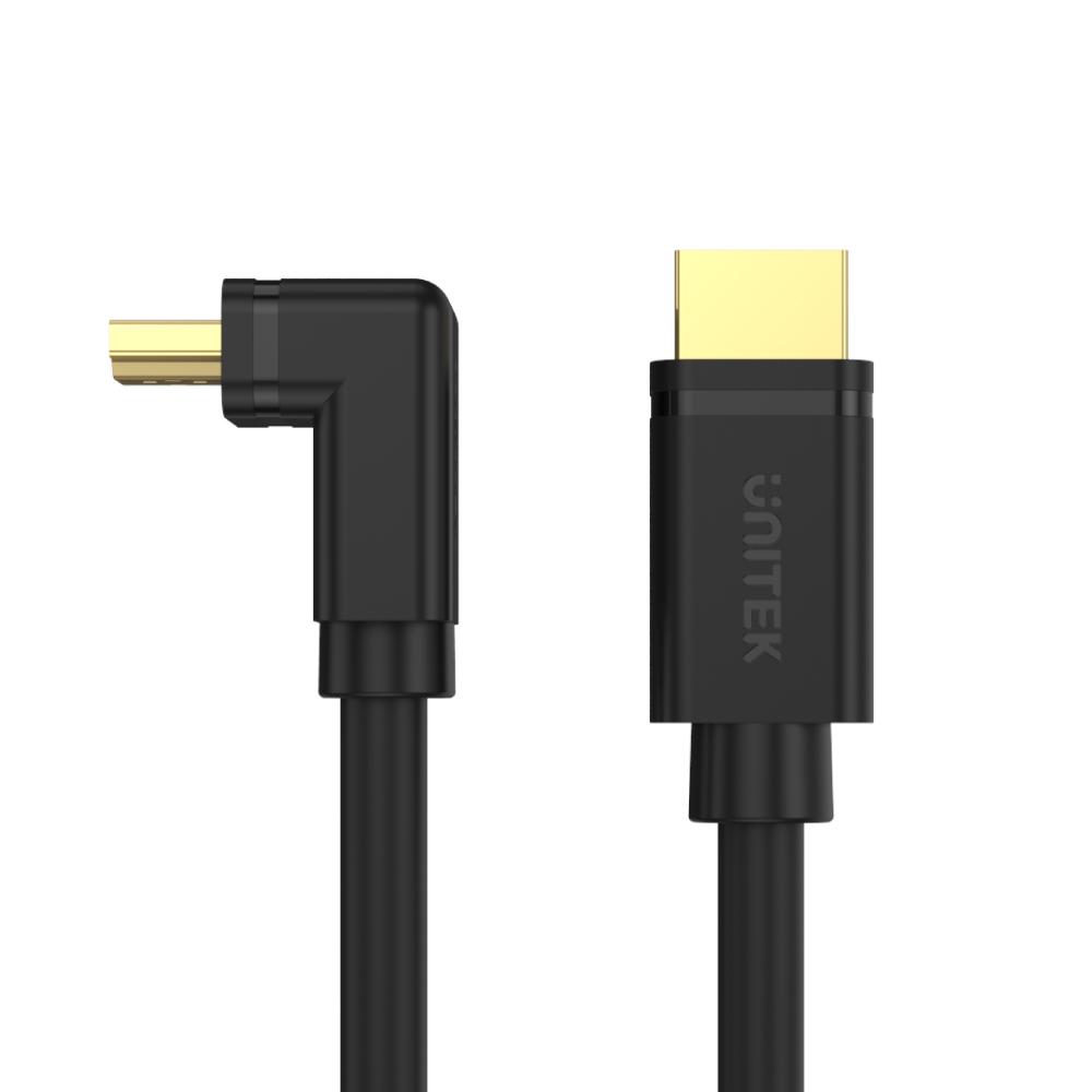 4k 60Hz High Speed HDMI 2.0 Right Angle 90° Cable Y-C1001