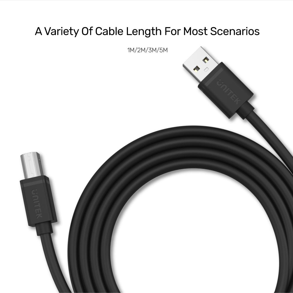 USB 2.0 to USB-B Charging Cable 2M