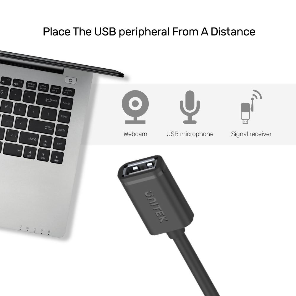 0.5M, Usb2.0 Type-A (M) to Type-A (F)