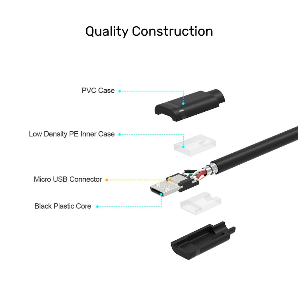 USB 2.0 to Micro USB Charging Cable 1M