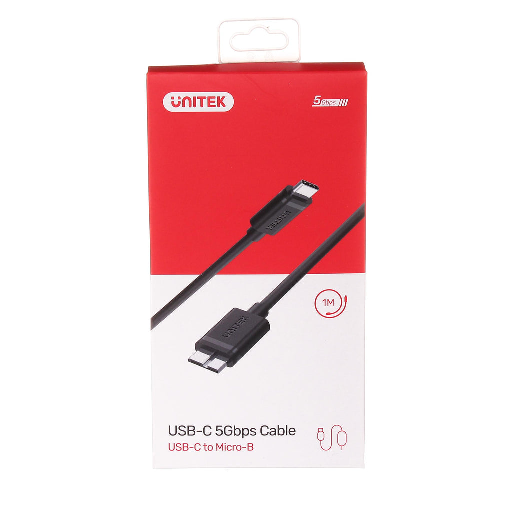 Unitek Y-C475BK USB-C to Micro-B Charging Cable (USB 3.0) כבל ז'-ז' 1 מ '