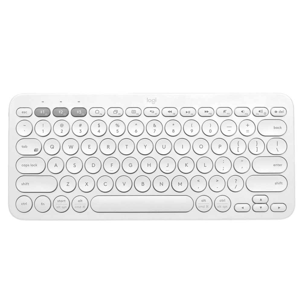 מקלדת Bluetooth בצבע לבן מבית Logitech דגם K380